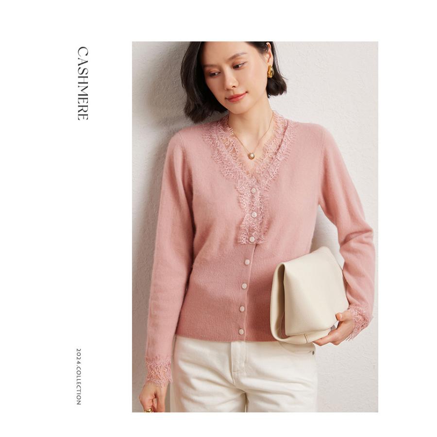 セーター レディース カシミヤ カシミヤ100％ 女性 トップス ニット V