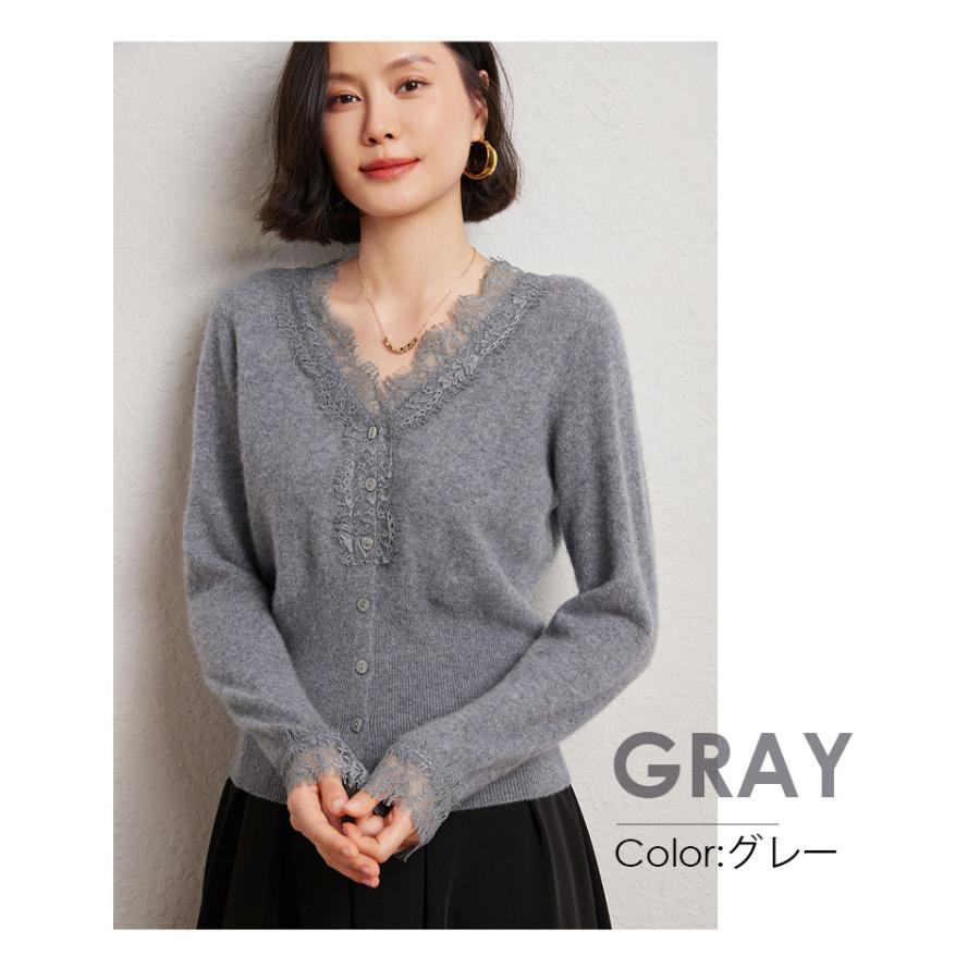 セーター レディース カシミヤ カシミヤ100％ 女性 トップス ニット V