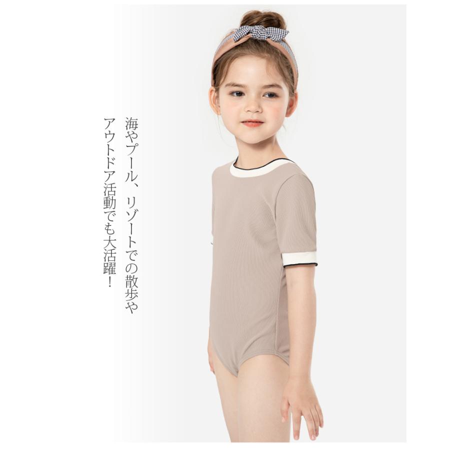 子供服 水着 キッズ 水着 女の子 ワンピース水着 子供用 オールインワン キャップ付き 2点セット プール用品 水着 女の子  90 100 110 120｜sanononosutoa｜11