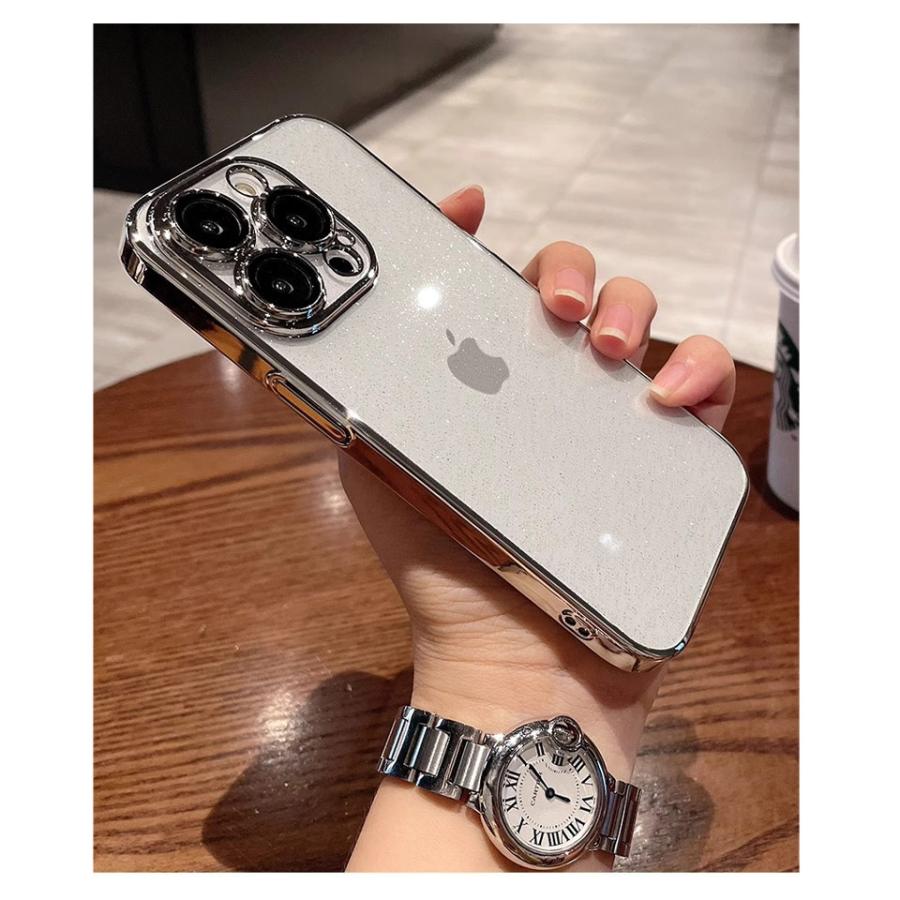 iPhone17 ケース クリア ラメ 星 キラキラ TPU 耐衝撃 透明 韓国風