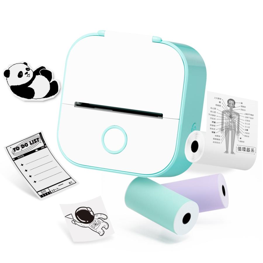 Memoqueen T02 ミニプリンター ポケットプリンター モバイルプリンター