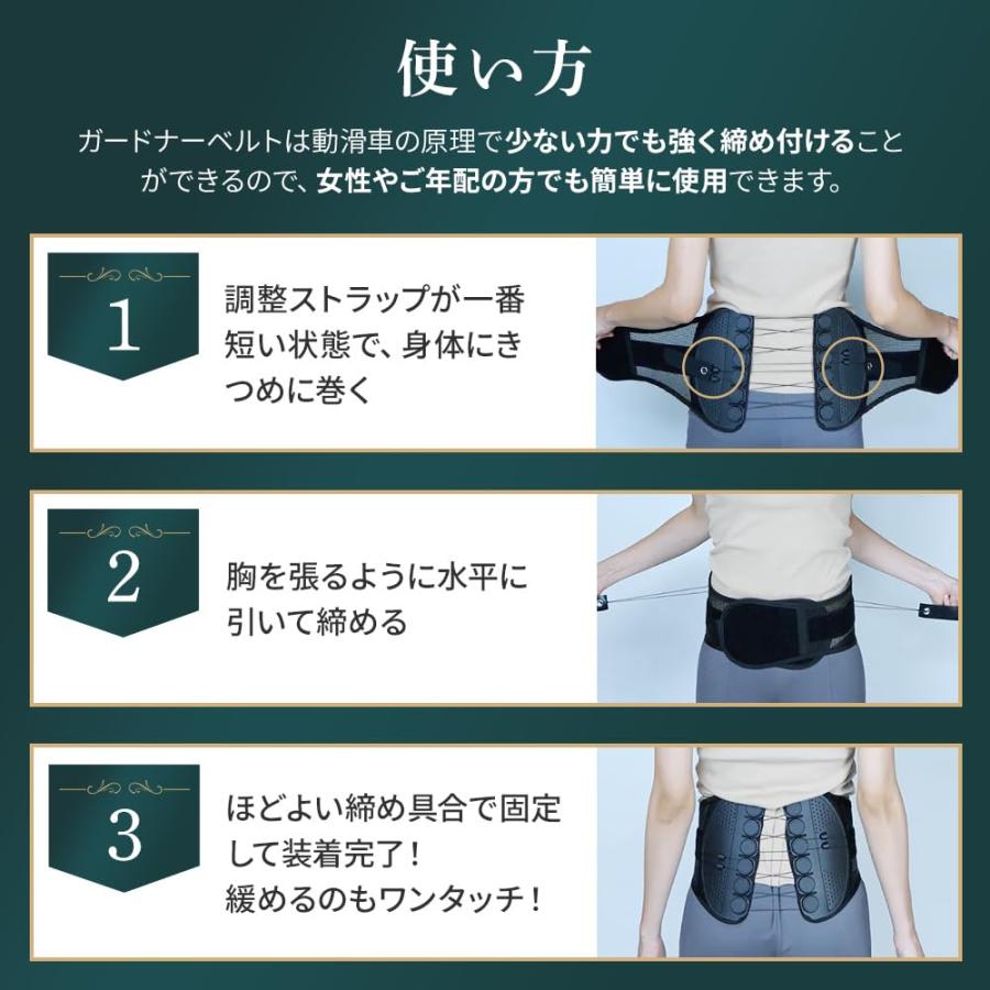ガードナーベルト 正規品 男女兼用 腰 サポーター コルセット ガードナーベルト 正規品 男女兼用 腰 サポーター コルセット