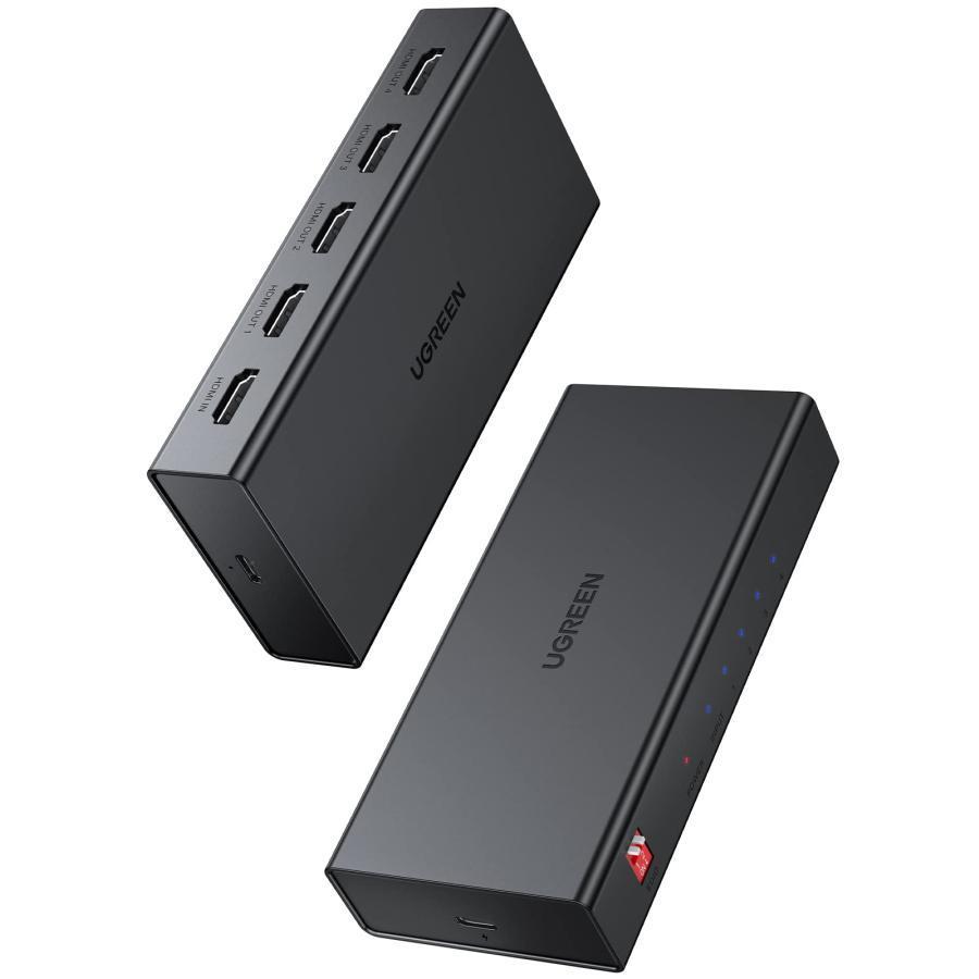 UGREEN HDMI 分配器 1入力4出力 4K@60Hz スプリッター 自動切替 4画面