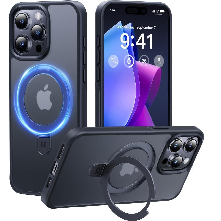 iPhone 15 Proケース 米軍MIL規格 耐衝撃 隠しスタンド Amazon.co.jp: 【米軍MIL規格&隠れスタンド】Bluoocase iPhone 15 Pro