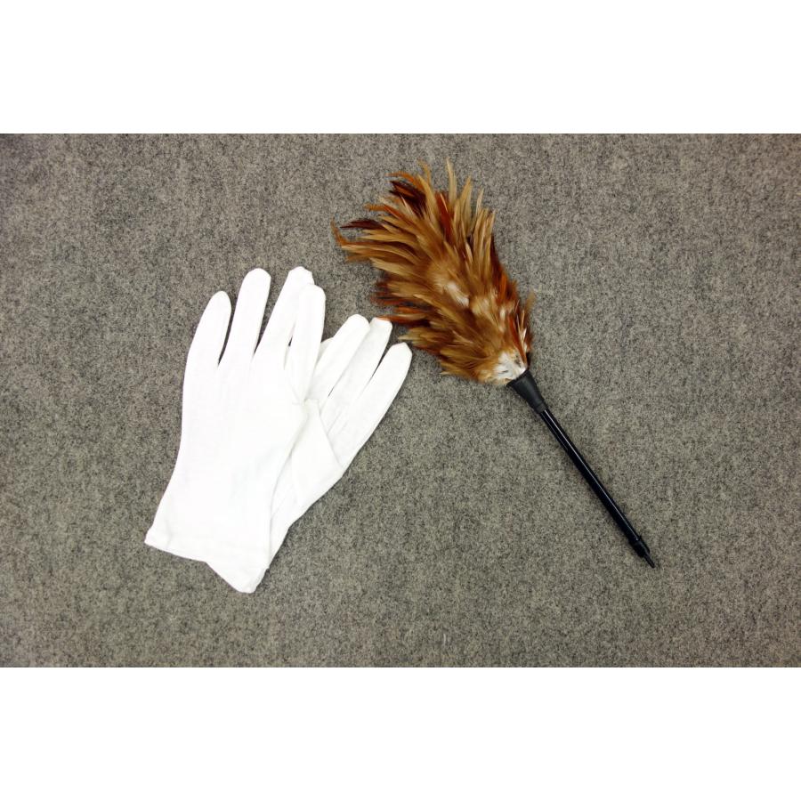 お手入れセット 毛バタキ プラ柄 白手袋セット ひな人形用 五月人形 鎧