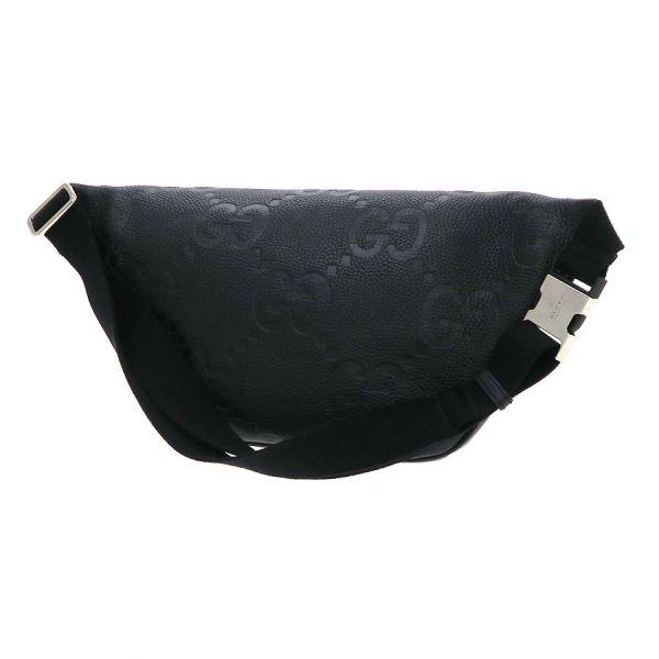 グッチ ジャンボGG ベルトバッグ 美品 GUCCI 公式サイト購入履歴 付き ジャンボ GG スモール ベルトバッグ ・ブラック レザー | GUCCI公式