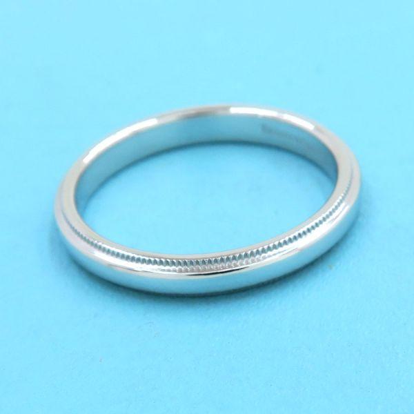 ティファニー トゥギャザーミルグレインバンドリング/3MM#17.5近辺  Aランク.の画像
