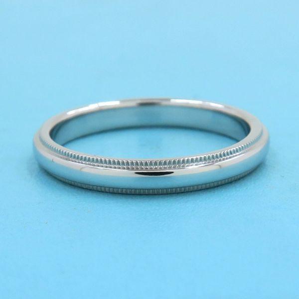 ティファニー トゥギャザーミルグレインバンドリング/3MM#17.5近辺  Aランク.の画像