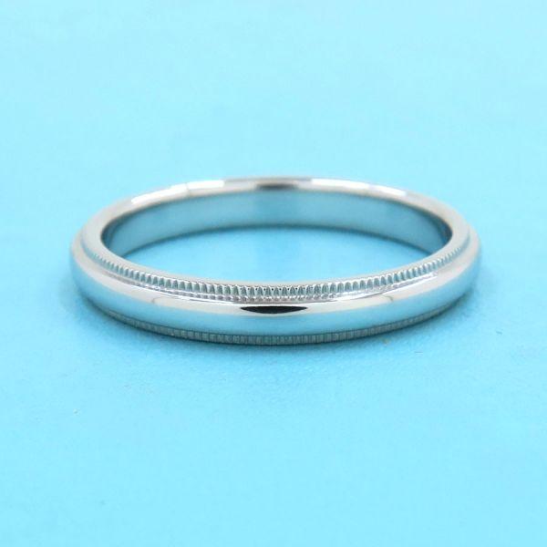 ティファニー トゥギャザーミルグレインバンドリング/3MM#17.5近辺  Aランク.の画像