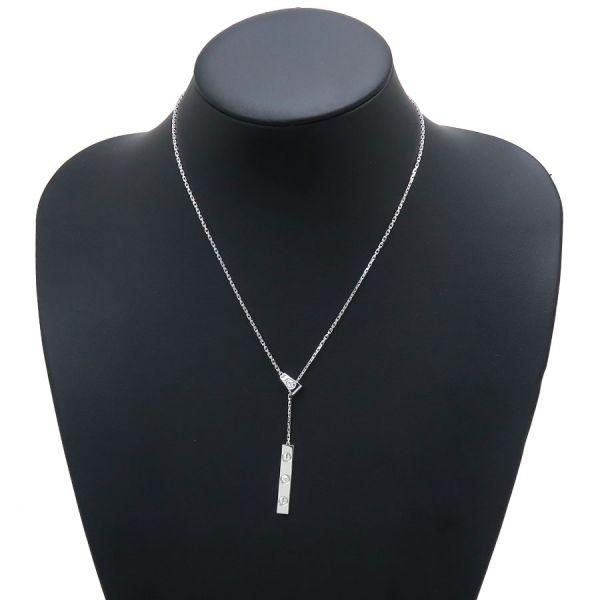 Cartier（カルティエ） ラブYシェイプネックレス/ダイヤ1P Bランク