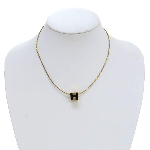 HERMES（エルメス） カージュドアッシュHキューブネックレス Bランク