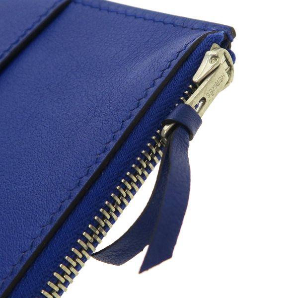 HERMES エルメス ドゴンGM ブルーアンクル スイフト シルバー金具 □P  