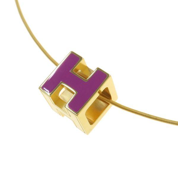 HERMES（エルメス） カージュドアッシュHキューブネックレス Bランク
