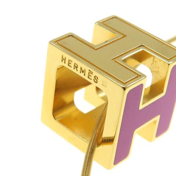 HERMES（エルメス） カージュドアッシュHキューブネックレス Bランク