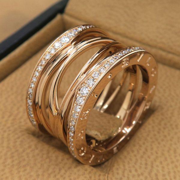 BVLGARI（ブルガリ） ビーゼロワンレジェンドリング/エッジダイヤ#54