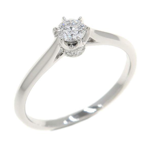 ロイヤルアッシャー クラウンソリテールリング/D0.18ct#11.5  Aランク.の画像