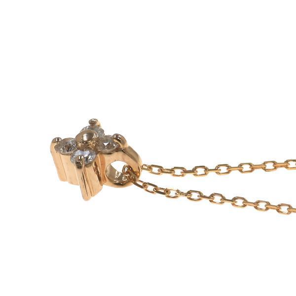 エテ K18PG フローレット ネックレス ete ネックレス K18MPG レイヤー ダイヤモンド フローレット 花