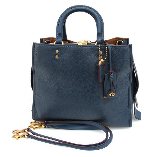 COACH（コーチ） ローググラブタンペブルドレザー・2WAY Aランク