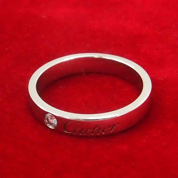 Cartier カルティエ Cドゥカルティエリング/3MM/1Pダイヤ#48(日本 