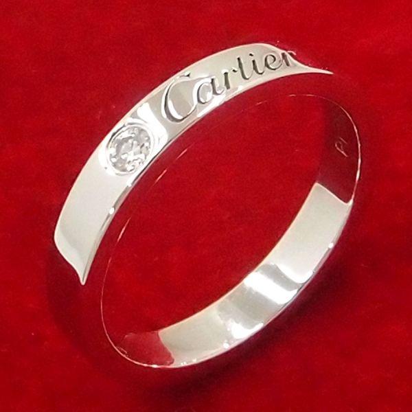 Cartier カルティエ Cドゥカルティエリング/3MM/1Pダイヤ#48(日本 