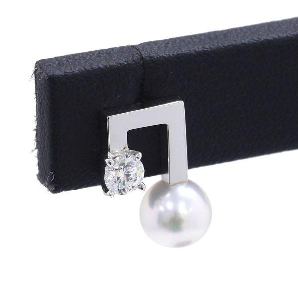 TASAKI タサキ バランスノートパールダイヤピアス/アコヤ A TASAKI タサキ バランスノートパールダイヤピアス/アコヤ A