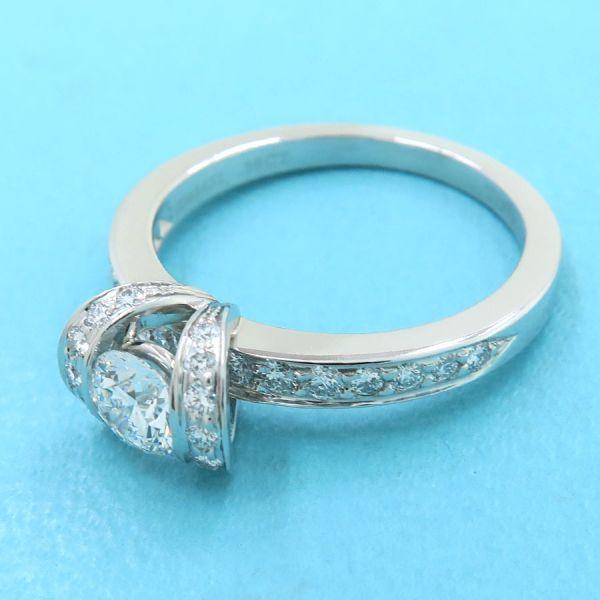 TIFFANY&Co. ティファニー リボンダイヤリング/D0.39ct#10近辺 A