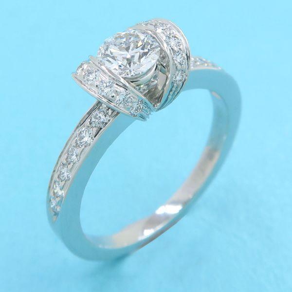 TIFFANY&Co.（ティファニー） リボンダイヤリング/D0.39ct#10近辺 A