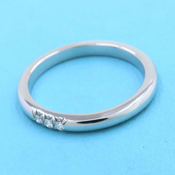 ティファニー フォーエバーバンドリング/ダイヤ3P/2MM#8.5近辺  Aランク.の画像