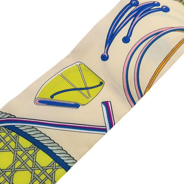 エルメス⭐︎ツイリー エルメスツイリー ゼブラ柄 LA DANSE DES AMAZONES ネイビー/ブルー