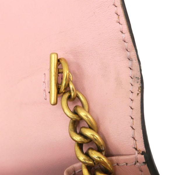 美品　GUCCI シマ　チェーンウォレット　ピンクベージュ　長財布 GUCCI（グッチ） シマ・チェーンウォレット Bランク. : 質屋さのや
