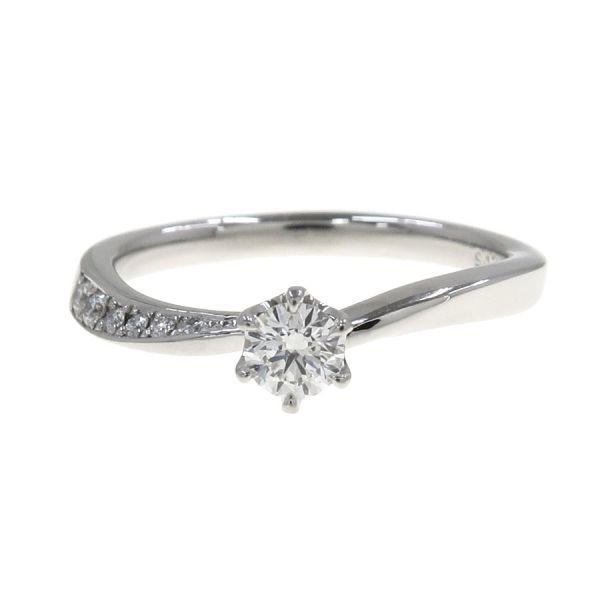 ロイヤルアッシャー クラウンソリテールリング/D0.18ct#10  Aランク.