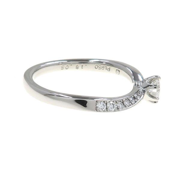 ロイヤルアッシャー クラウンソリテールリング/D0.18ct#10  Aランク.の画像
