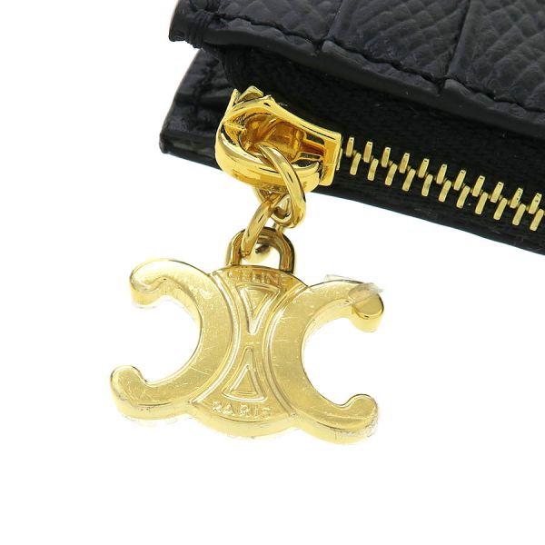 CELINE（セリーヌ） ジップ付きカードホルダー トリオンフチャーム A