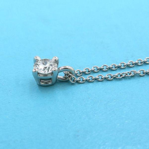 ティファニー ソリティアダイヤネックレス/D0.17ct  Aランク.の画像