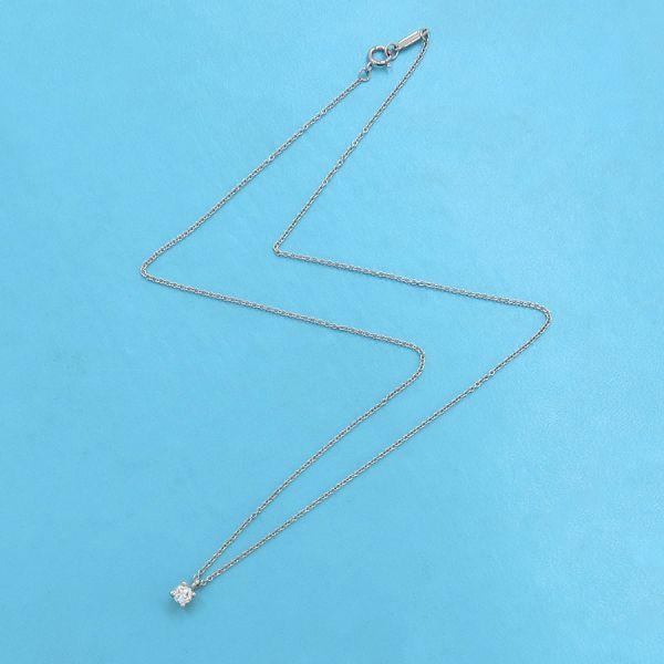 ティファニー ソリティアダイヤネックレス/D0.17ct  Aランク.の画像