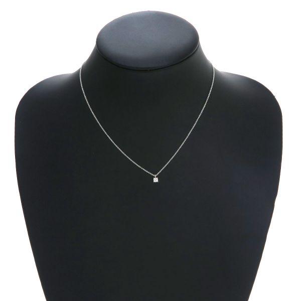 ティファニー ソリティアダイヤネックレス/D0.17ct  Aランク.の画像