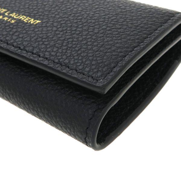 箱付き美品 サンローラン パリ キーケース キーホルダー ブラック SAINT LAURENT サンローラン パリ PARIS キーケース 4連 メンズ