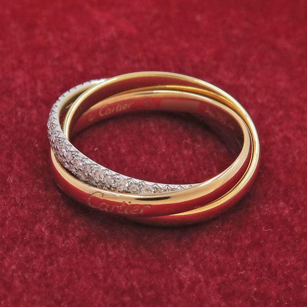 Cartier（カルティエ） トリニティリング/スモールモデル/セミパヴェ