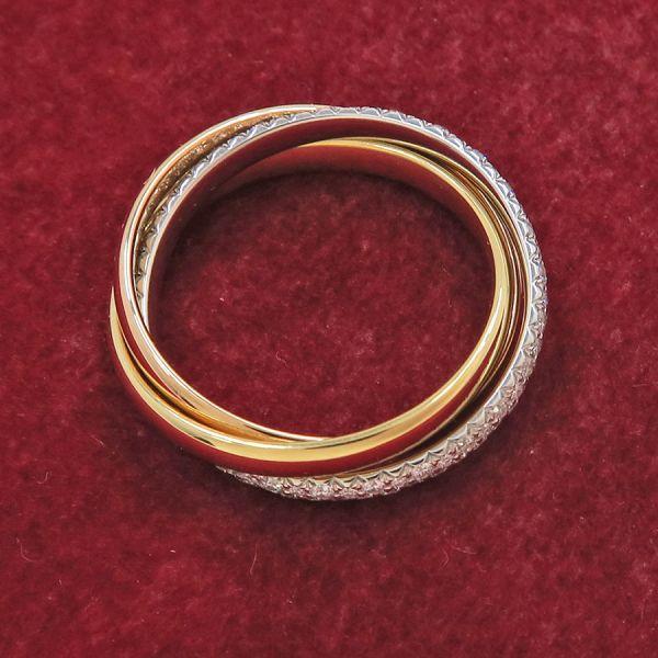 Cartier（カルティエ） トリニティリング/スモールモデル/セミパヴェ