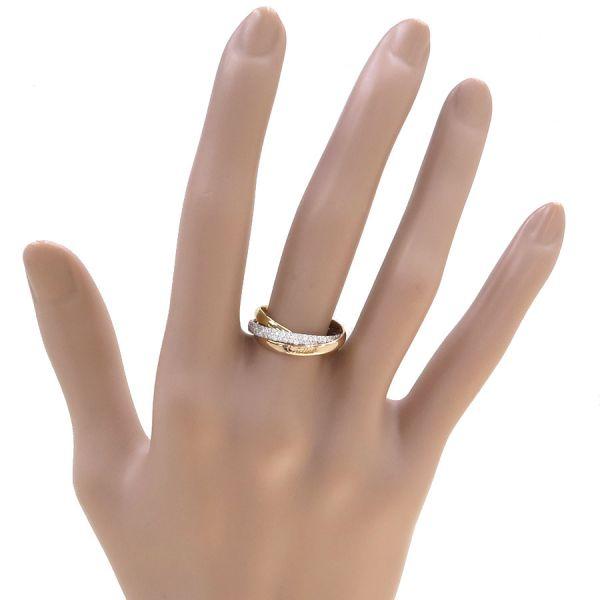 Cartier（カルティエ） トリニティリング/スモールモデル/セミパヴェ