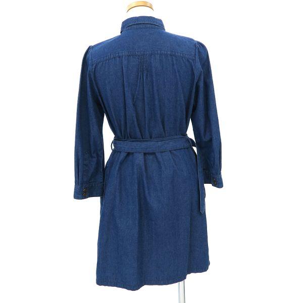 バーバリーブルーレーベル デニムワンピース ベルト付 美品 38 BURBERRY BLUE LABEL（バーバリーブルーレーベル） デニムワンピース B