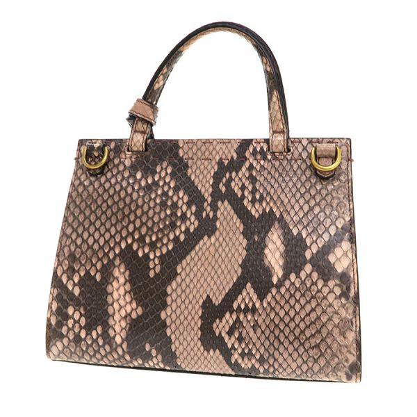 GUCCI（グッチ） GGマーモント・ミニトップハンドルバッグ/パイソン B