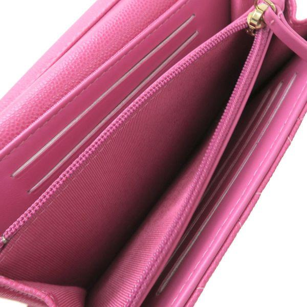 シャネル キャビアマトラッセ･チェーンウォレット/コンパクト  【Aランク】【中古】 CHANEL（シャネル） キャビアマトラッセ・チェーンウォレット