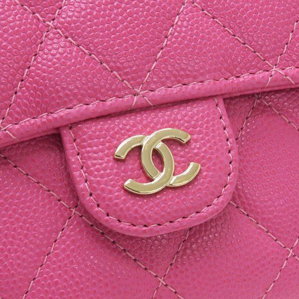 シャネル キャビアマトラッセ･チェーンウォレット/コンパクト  【Aランク】【中古】 CHANEL（シャネル） キャビアマトラッセ・チェーンウォレット