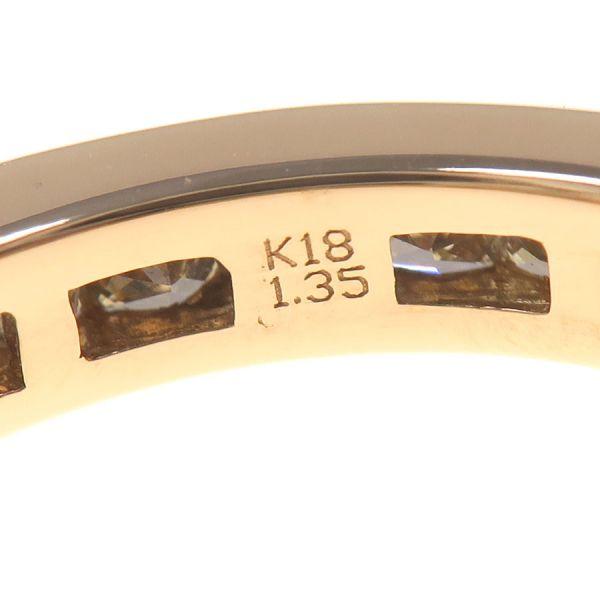 ノンブランド宝石 K18PGブラウンダイヤリング/エタニティ#13  Aランク.の画像