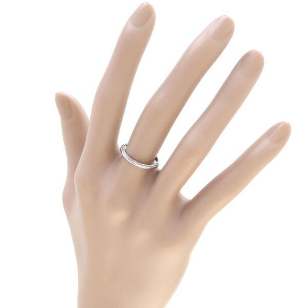 ティファニー トゥギャザーミルグレインバンドリング/2MM#9.5近辺  Aランク.の画像