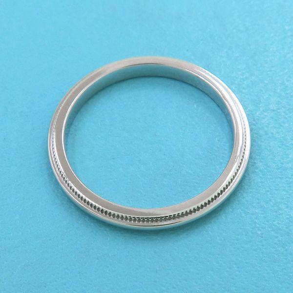 ティファニー トゥギャザーミルグレインバンドリング/2MM#11  Aランク.の画像