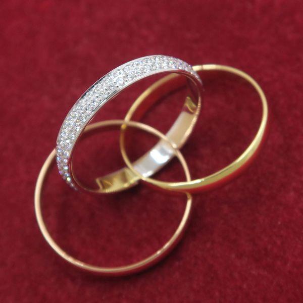 カルティエ　トリニティ リング スモールモデル　52サイズ Cartier（カルティエ） トリニティリング/SM/ダイヤモンド#52(日本