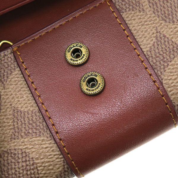 COACH（コーチ） 6リング キーケース・シグネチャーキャンバス Aランク