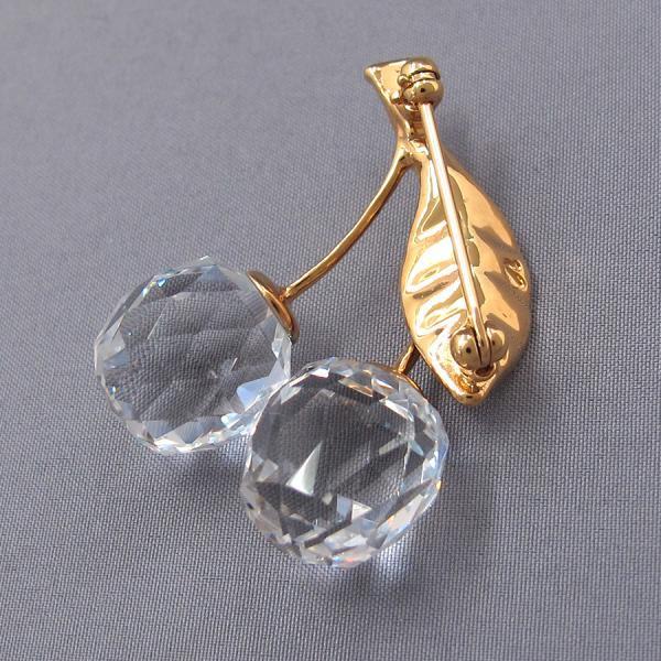 SWAROVSKI スワロフスキー サクランボ・ブローチ Aランク SWAROVSKI スワロフスキー サクランボ・ブローチ Aランク